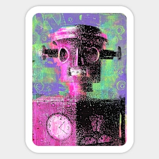 Retro Robot Sticker